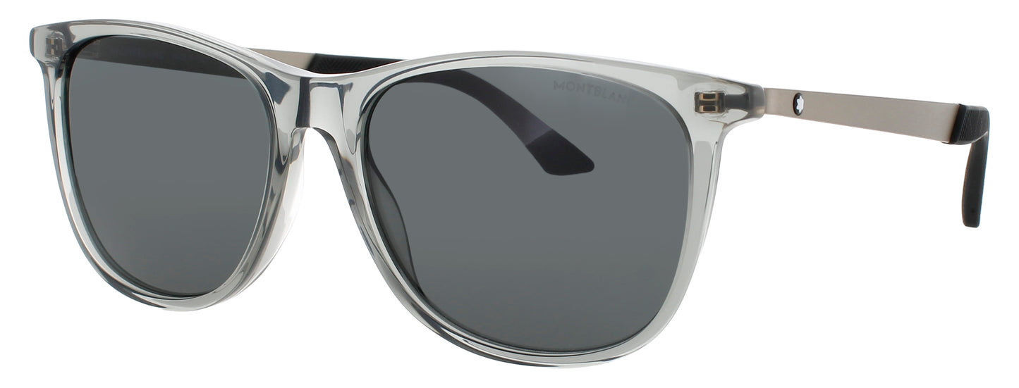 MONTBLANC MB0330S Frame GREY/GOLD Lens SMOKE