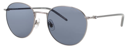 MONTBLANC MB0343SA Frame RUTHENIUM Lens BLUE TINT
