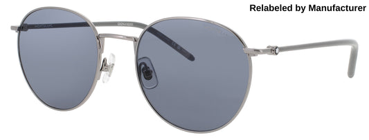 MONTBLANC MB0343SA Frame RUTHENIUM Lens BLUE TINT