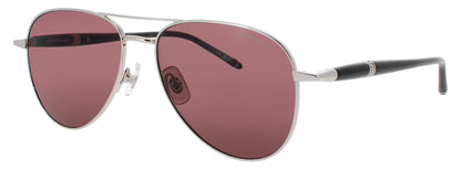 MONTBLANC MB0345S Frame SILVER/BLACK Lens VIOLET