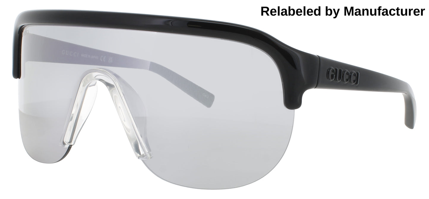 GUCCI GG1645S Frame BLACK Lens SILVER MIRROR