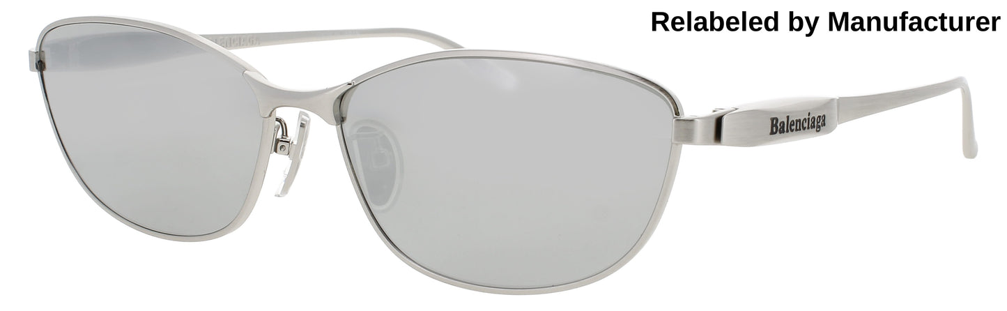 BALENCIAGA BB0357SA Frame SILVER Lens SILVER MIRROR