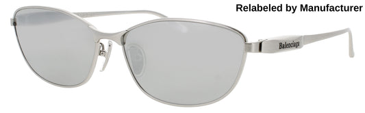 BALENCIAGA BB0357SA Frame SILVER Lens SILVER MIRROR