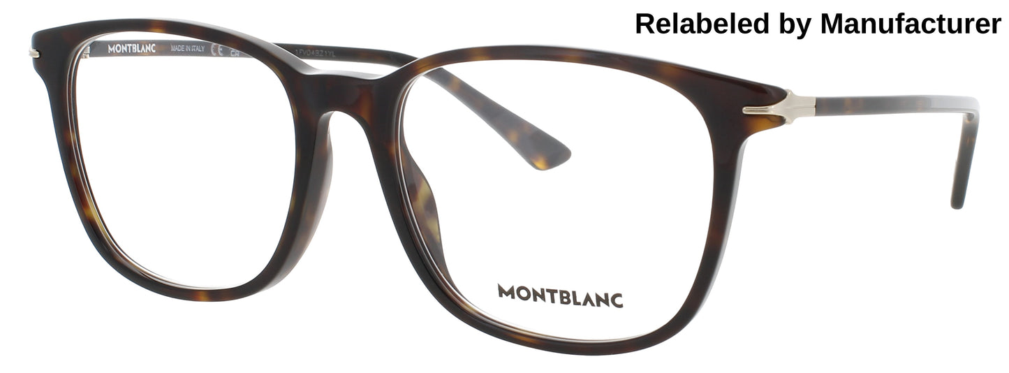 MONTBLANC MB0338O Frame HAVANA Lens DEMO
