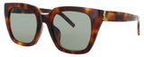 SAINT LAURENT SL-M143/F Frame HAVANA Lens GREEN TINT