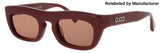 GUCCI GG1777S Frame BURGUNDY Lens BROWN TINT