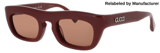 GUCCI GG1777S Frame BURGUNDY Lens BROWN TINT