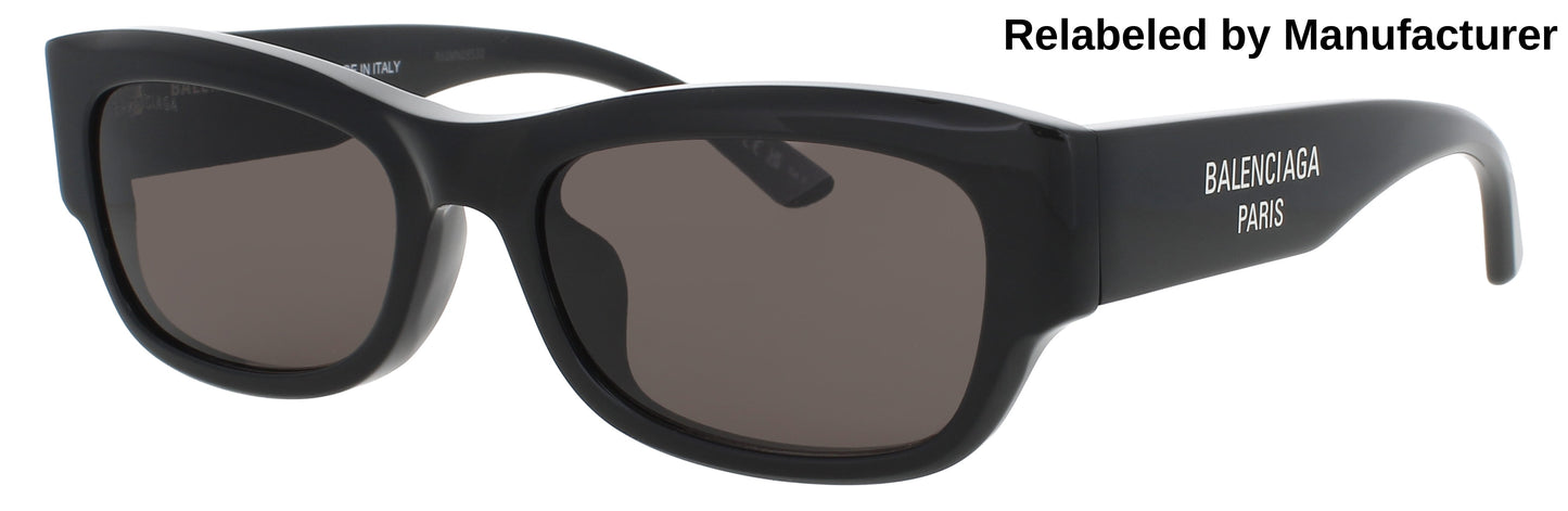 BALENCIAGA BB0390SK Frame BLACK Lens SMOKE