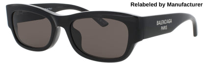 BALENCIAGA BB0390SK Frame BLACK Lens SMOKE