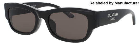 BALENCIAGA BB0390SK Frame BLACK Lens SMOKE