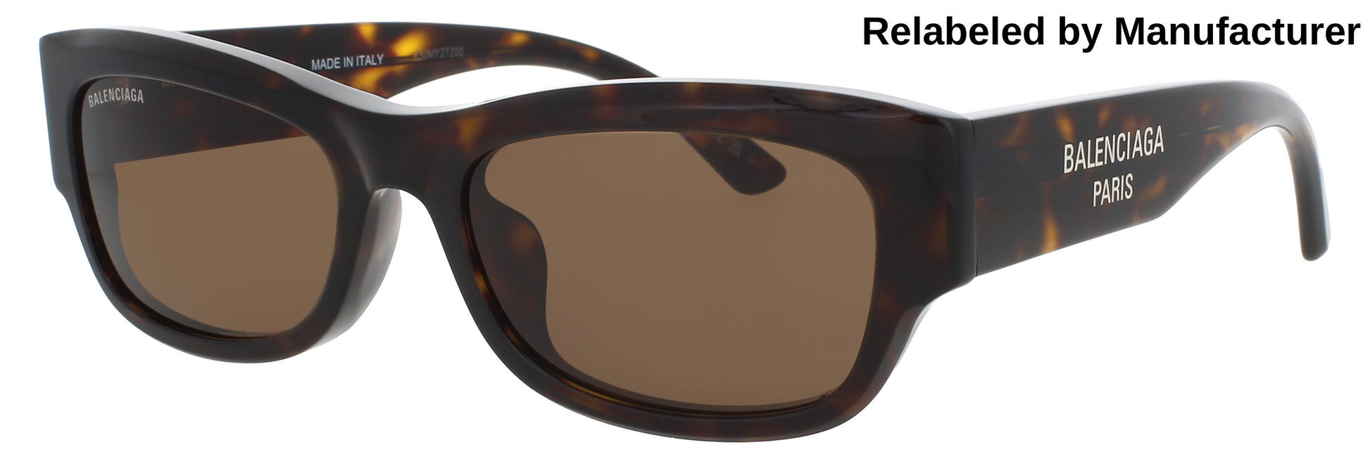 BALENCIAGA BB0390SK Frame HAVANA Lens BROWN TINT