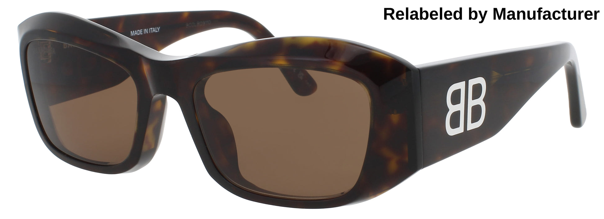 BALENCIAGA BB0397SA Frame HAVANA Lens BROWN TINT