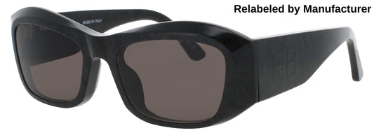 BALENCIAGA BB0397SA Frame BLACK Lens SMOKE