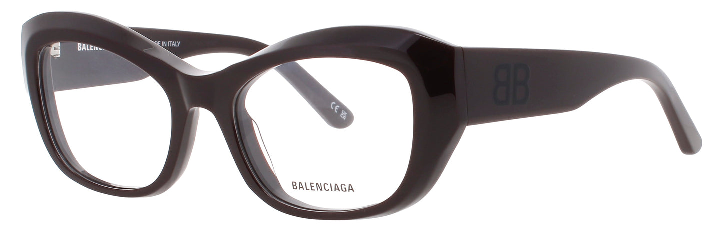BALENCIAGA BB0398O Frame BURGUNDY Lens DEMO