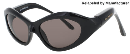 BALENCIAGA BB0386S Frame BLACK Lens SMOKE