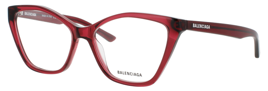 BALENCIAGA BB0405O Frame BURGUNDY Lens DEMO