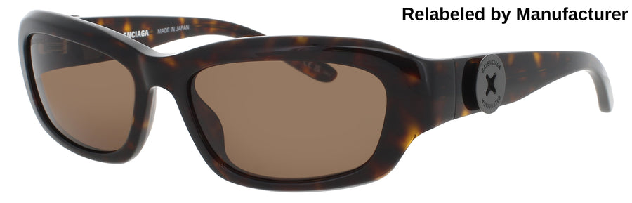 BALENCIAGA BB0409S Frame HAVANA Lens BROWN TINT