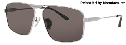 BALENCIAGA BB0418SK Frame SILVER Lens SMOKE