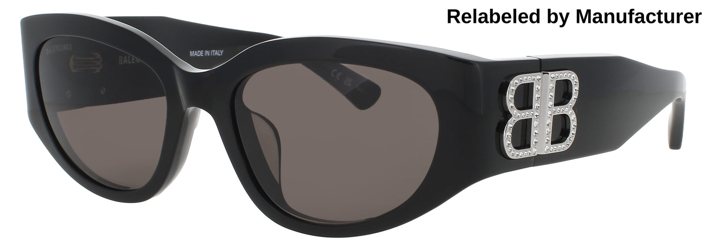 BALENCIAGA BB0324SK Frame BLACK Lens SMOKE