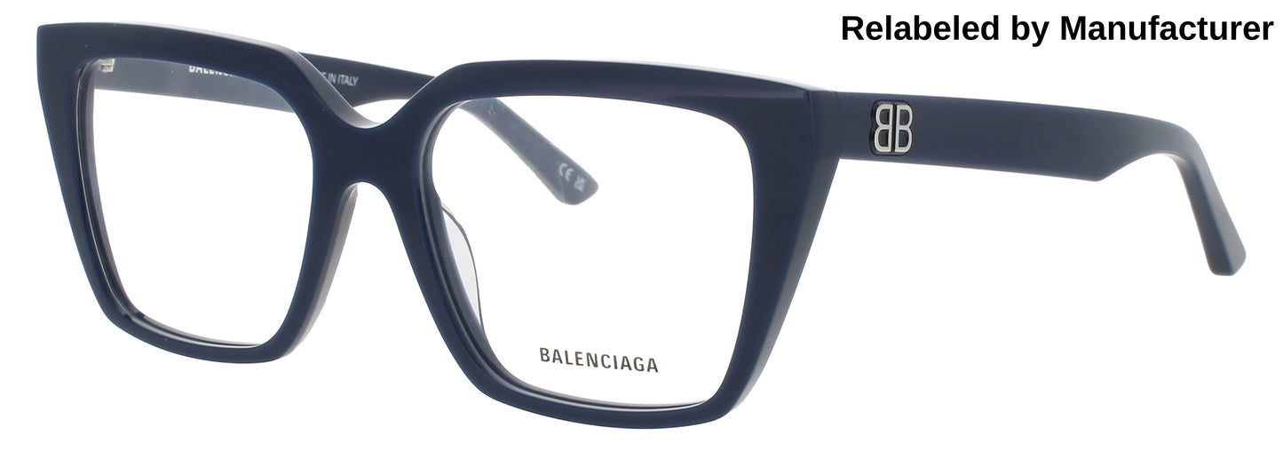BALENCIAGA BB0130O Frame BLUE Lens DEMO