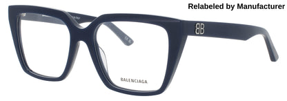 BALENCIAGA BB0130O Frame BLUE Lens DEMO