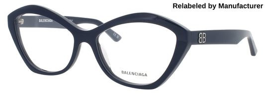 BALENCIAGA BB0341O Frame BLUE Lens DEMO