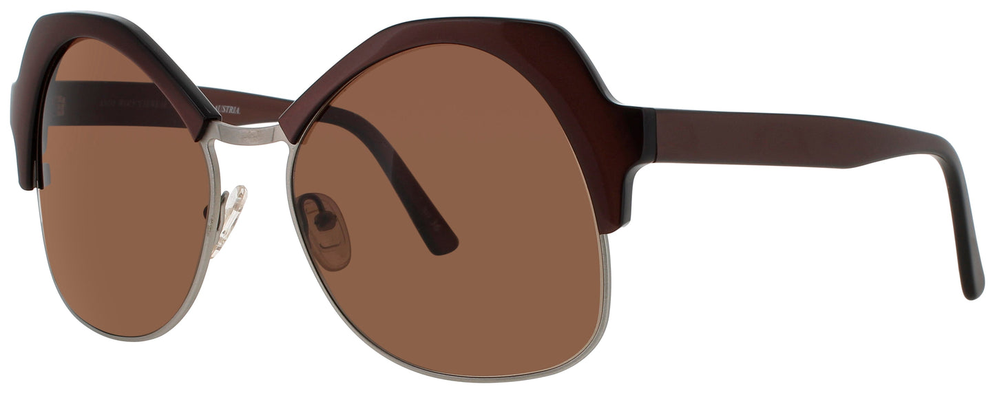 ANDY WOLF ONE Frame BROWN Lens ROSE