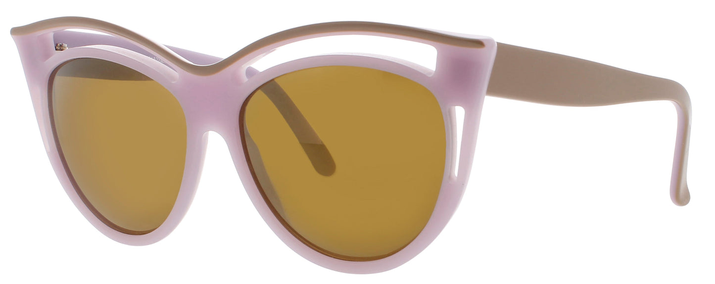 ANDY WOLF FELICITY  Frame TAN/PURPLE Lens GOLD POLARIZED