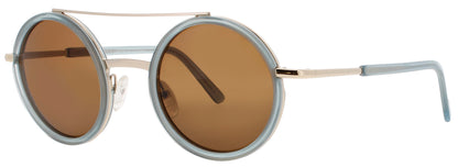 ANDY WOLF BLISS  Frame LIGHT GOLD/BLUE Lens BROWN