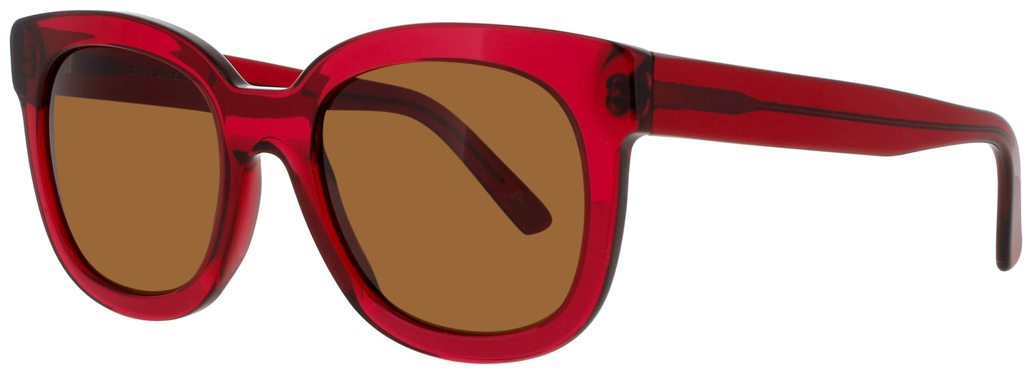 ANDY WOLF SALVATORE Frame RED Lens BROWN