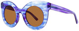 ANDY WOLF MILLICENT  Frame BLUE Lens BROWN