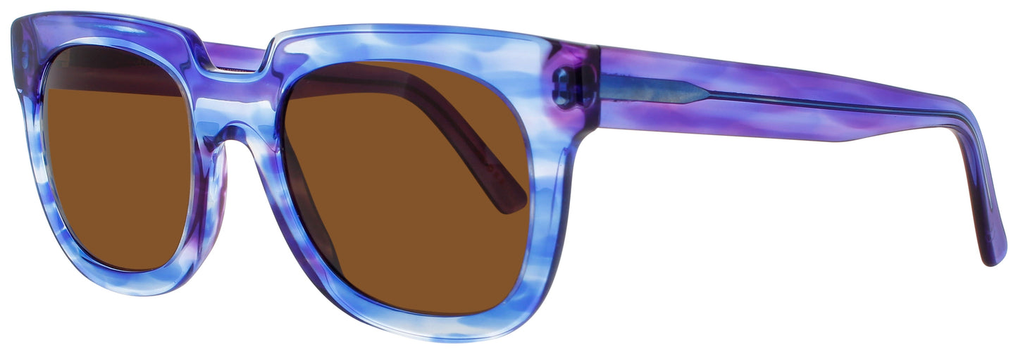 ANDY WOLF AGATHA Frame BLUE MARBLE Lens BROWN