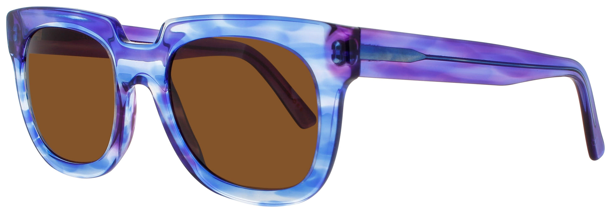 ANDY WOLF AGATHA Frame BLUE MARBLE Lens BROWN