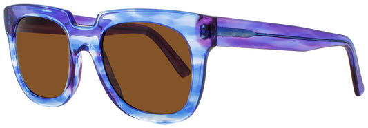 ANDY WOLF AGATHA Frame BLUE MARBLE Lens BROWN