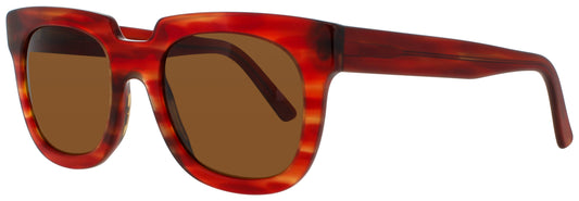 ANDY WOLF AGATHA Frame RED MARBLE Lens BROWN