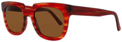 ANDY WOLF AGATHA Frame RED MARBLE Lens BROWN