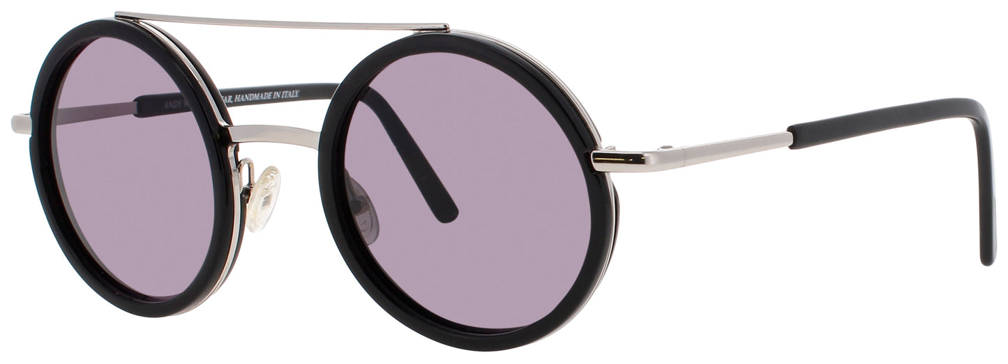 ANDY WOLF BLISS  Frame SILVER/BLACK Lens SMOKE