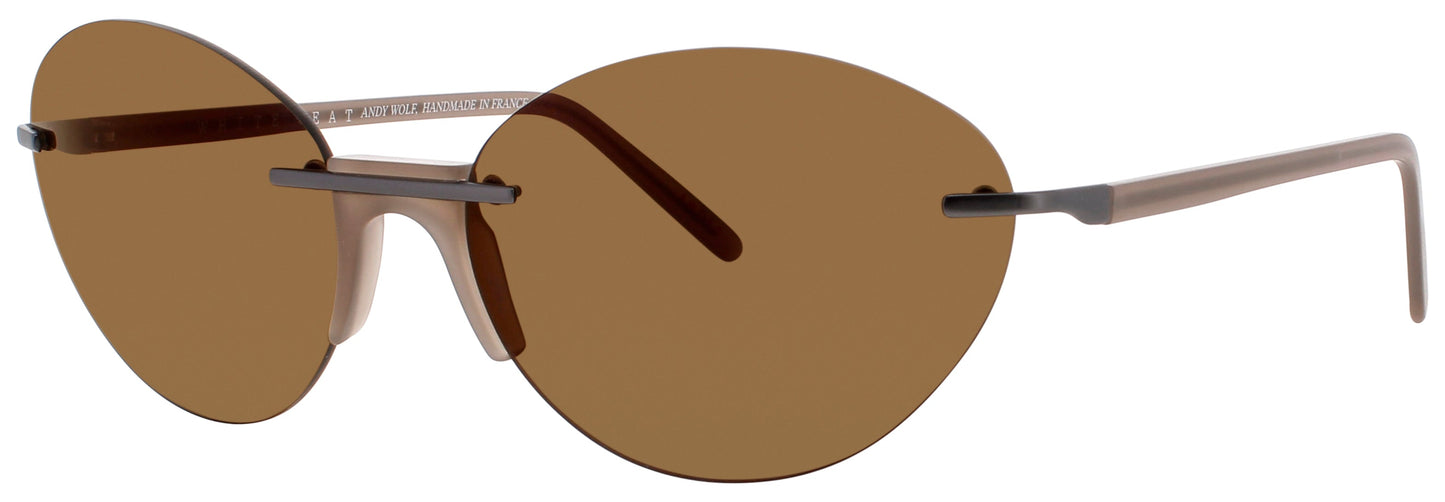ANDY WOLF ZURI  Frame BROWN Lens BROWN POLARIZED