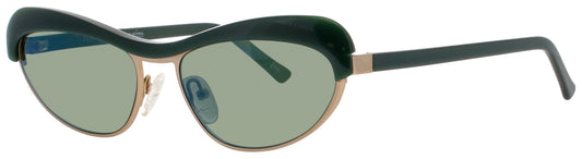 ANDY WOLF AKIRA  Frame GOLD/GREEN Lens GREEN MIRROR