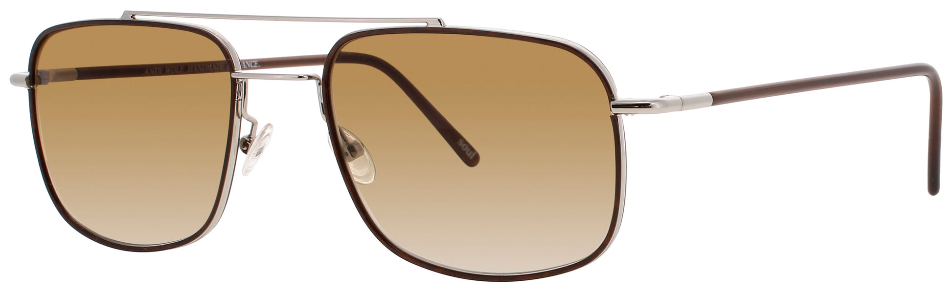 ANDY WOLF AMON H.  Frame SILVER/BROWN Lens BROWN GRADIENT