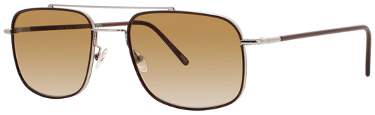 ANDY WOLF AMON H.  Frame SILVER/BROWN Lens BROWN GRADIENT