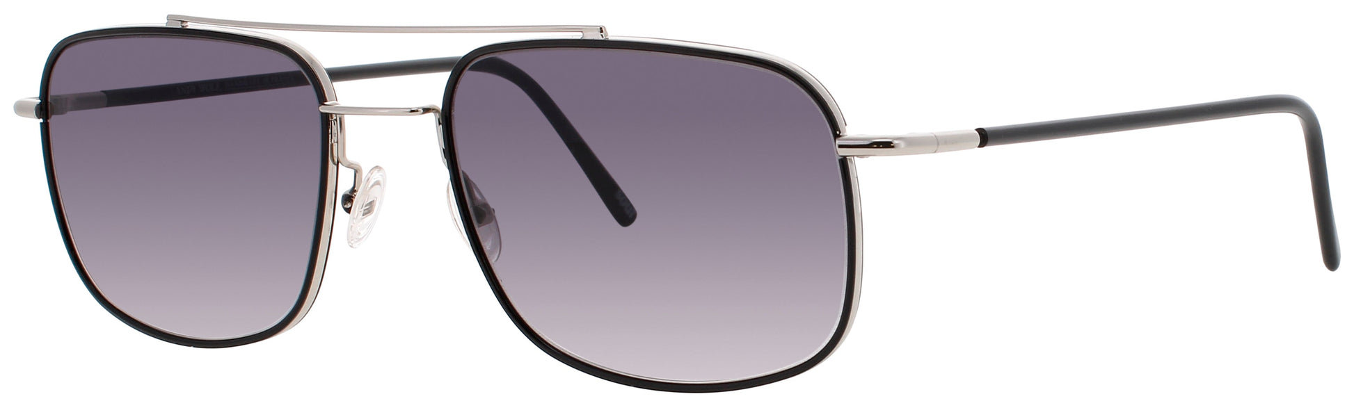 ANDY WOLF AMON H.  Frame SILVER/BLACK Lens GREY GRADIENT
