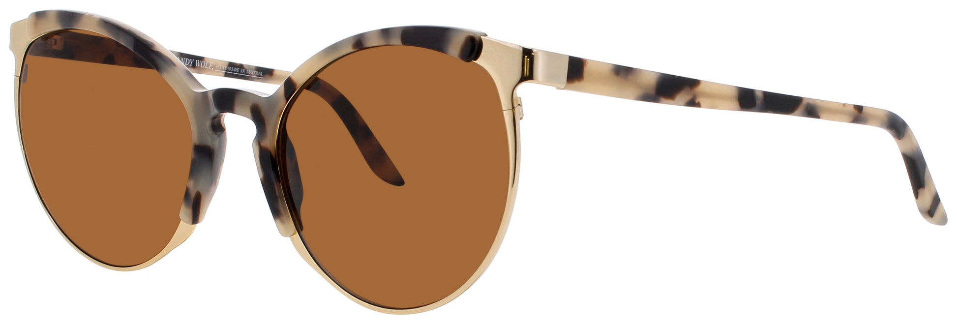 ANDY WOLF DINAH  Frame GOLD/TORTOISE Lens BROWN