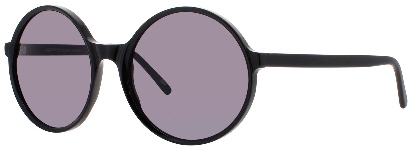 ANDY WOLF KIM  Frame BLACK Lens PURPLE TIINT