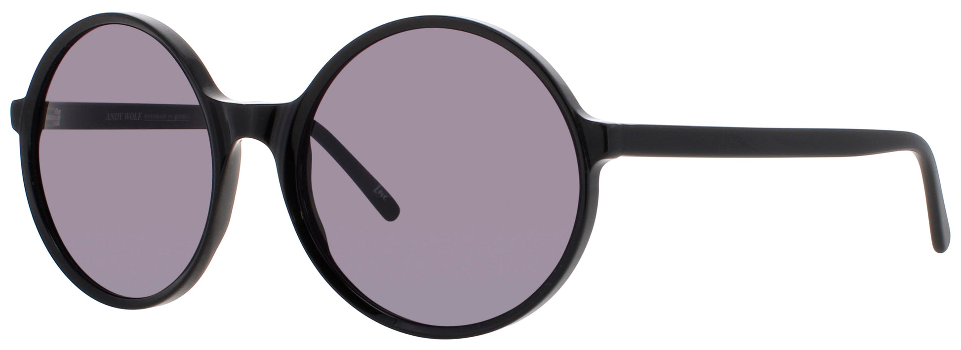 ANDY WOLF KIM  Frame BLACK Lens PURPLE TIINT