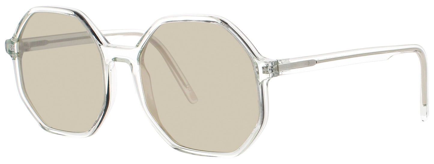 ANDY WOLF TOBIAS  Frame TRANSPARENT GREEN Lens GOLD MIRROR