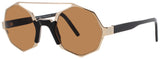ANDY WOLF ARLO  Frame GOLD/BLACK Lens BROWN