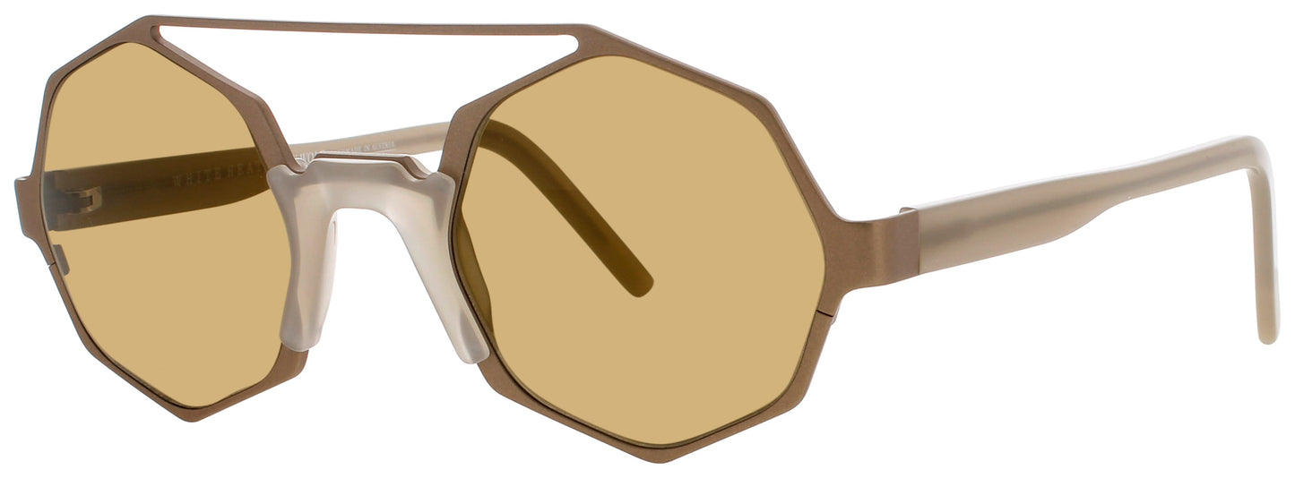 ANDY WOLF ARLO  Frame MATTE GOLD Lens GOLD MIRROR