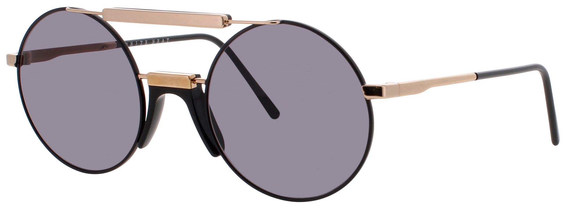 ANDY WOLF TURNOCK  Frame LIGHT GOLD/BLACK Lens PURPLE SMOKE