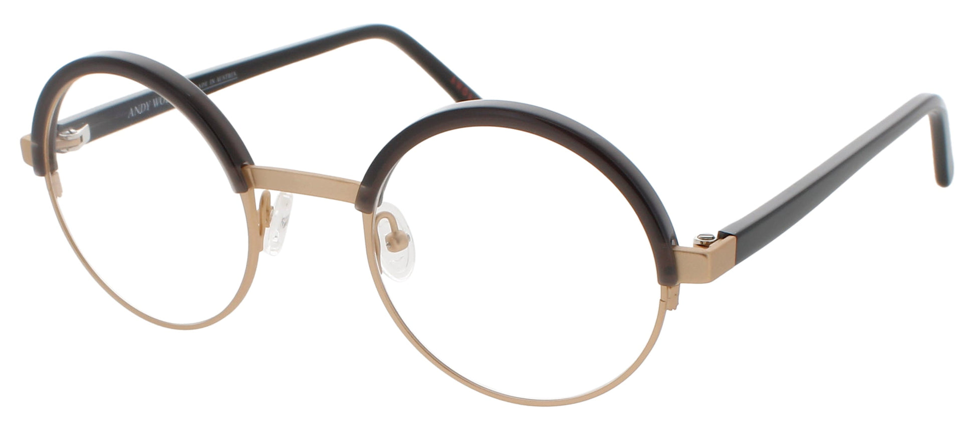 ANDY WOLF 4577 Frame BROWN GOLD Lens DEMO